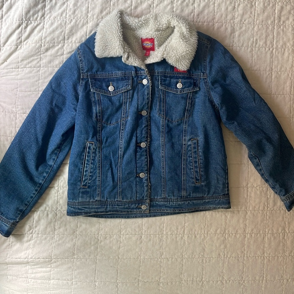 Denim jacket with Sherpa lining